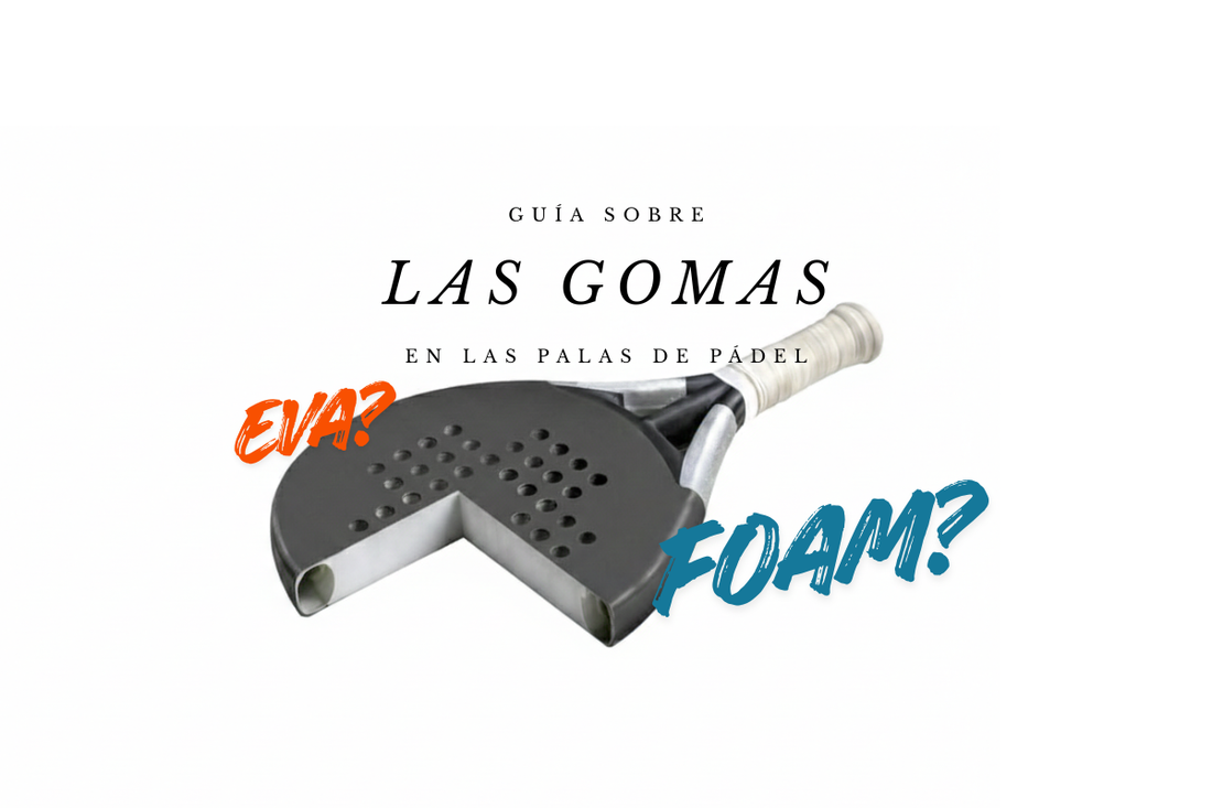 pala de padel con recorte para ver la goma interior