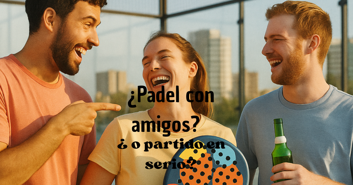 ¿Pádel con amigos o partido serio? Cómo cambiar el chip según el plan