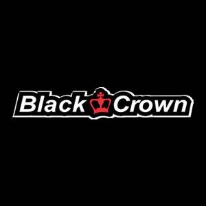 logo de BLACK CROWN  en fondo negro