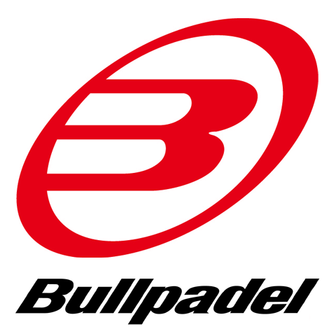 logo de BULLPADEL en rojo y letras negras