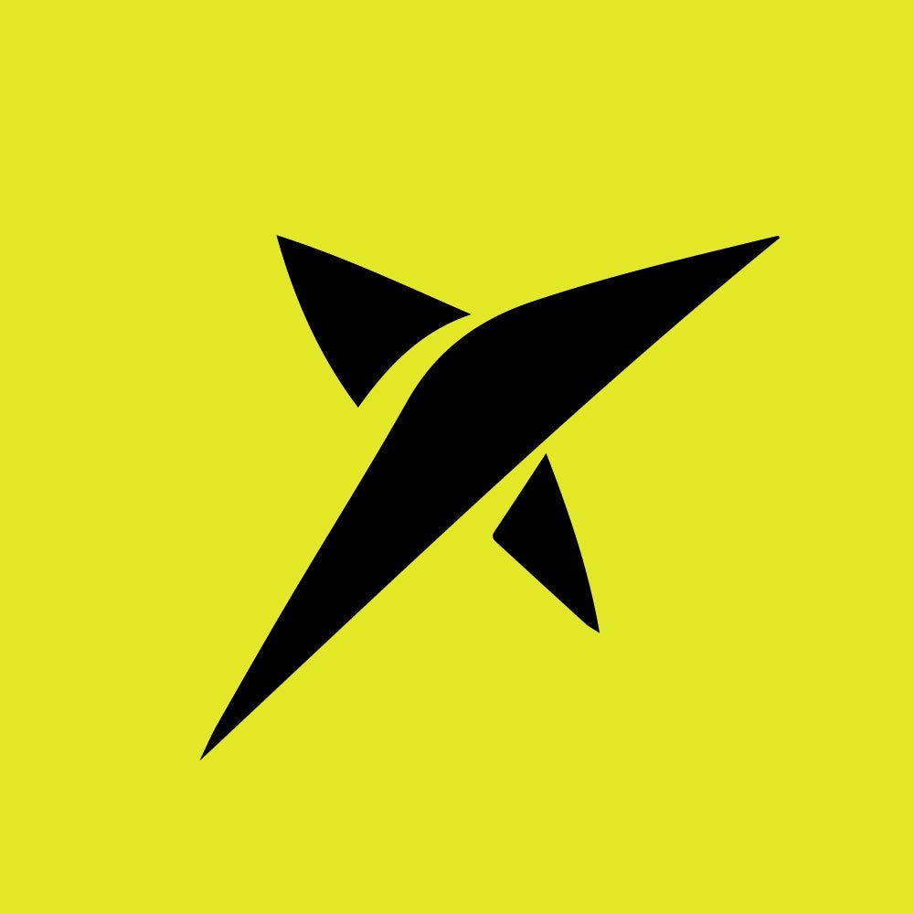 Logo de DROP SHOT en negro con fondo amarillo