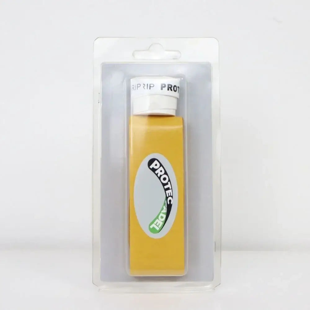 protector de pala y overgrip blanco juntos en su pack