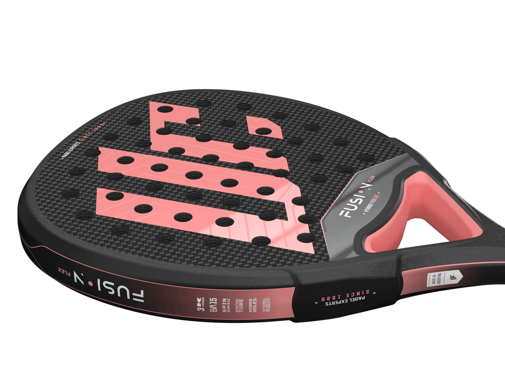 PALA ESPECIAL MUJERES URICH FUSION FLEX M vista recostada con detalle del marco