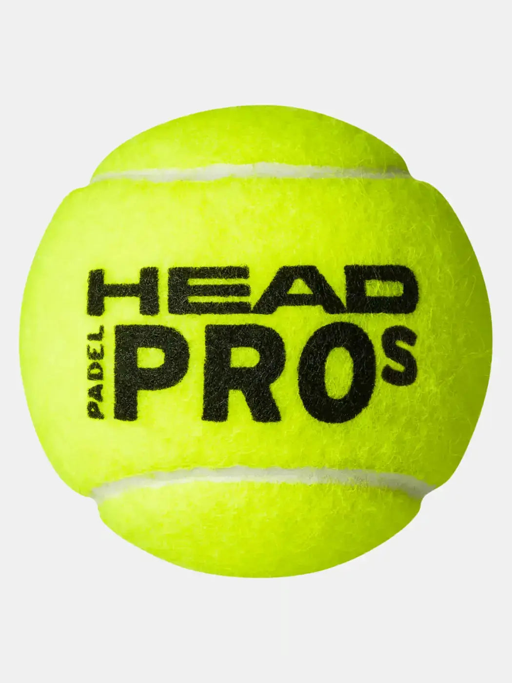 bola padel amarilla de head pro s+ en primer plano