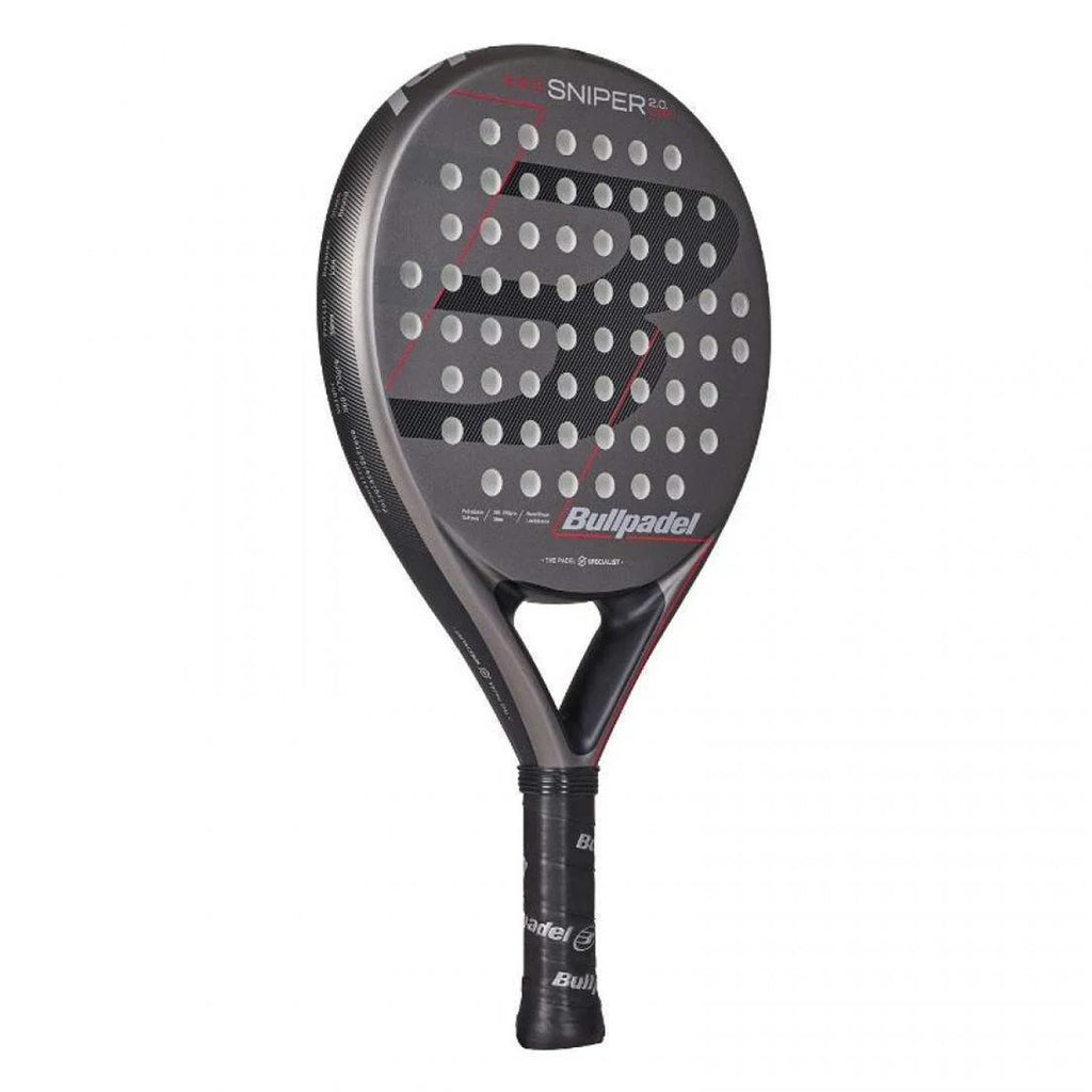 PALA BULLPADEL SNIPER 2.0 CONTROL 2026 gris oscuro - vista perfil