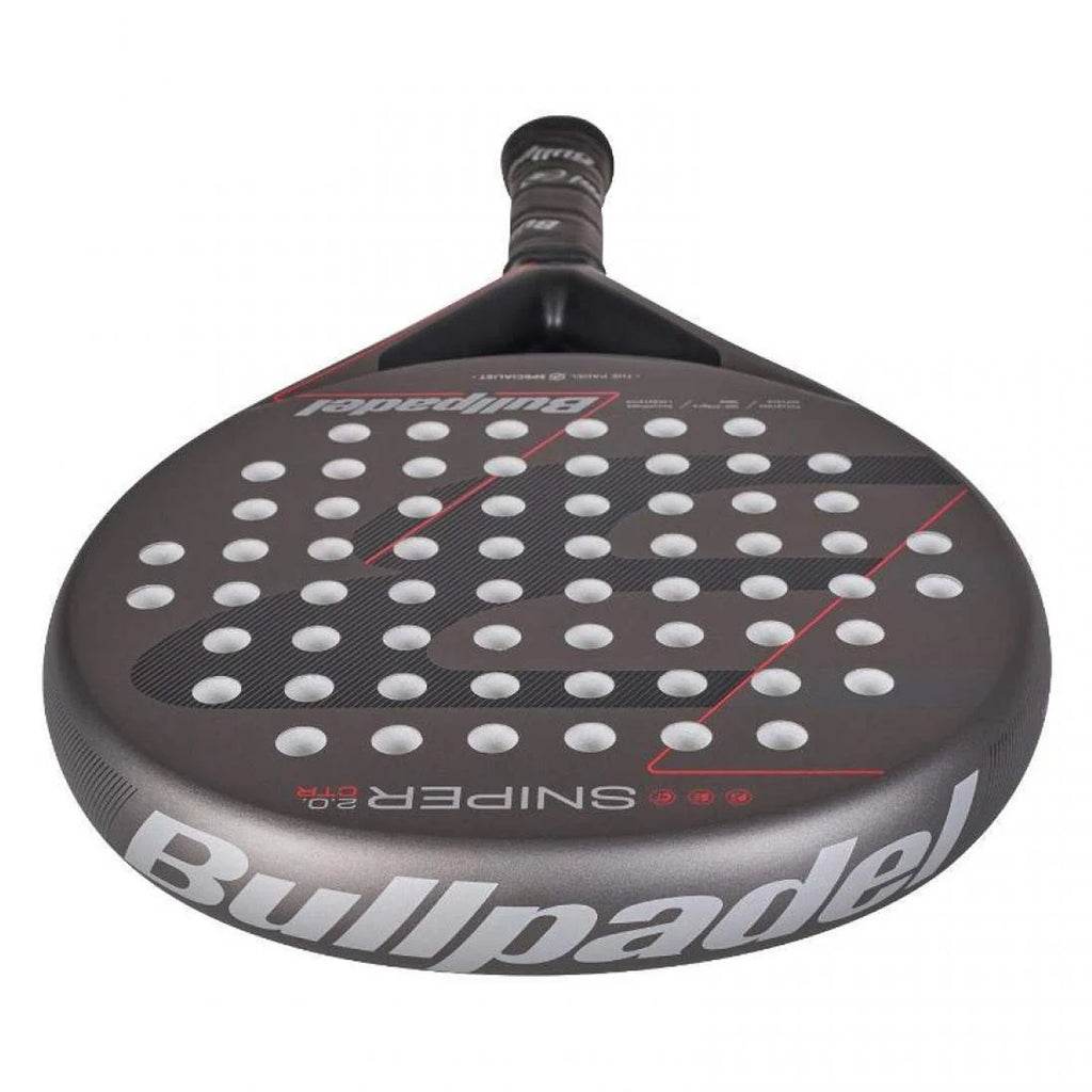 PALA BULLPADEL SNIPER 2.0 CONTROL 2026 gris oscuro - vista acostafa