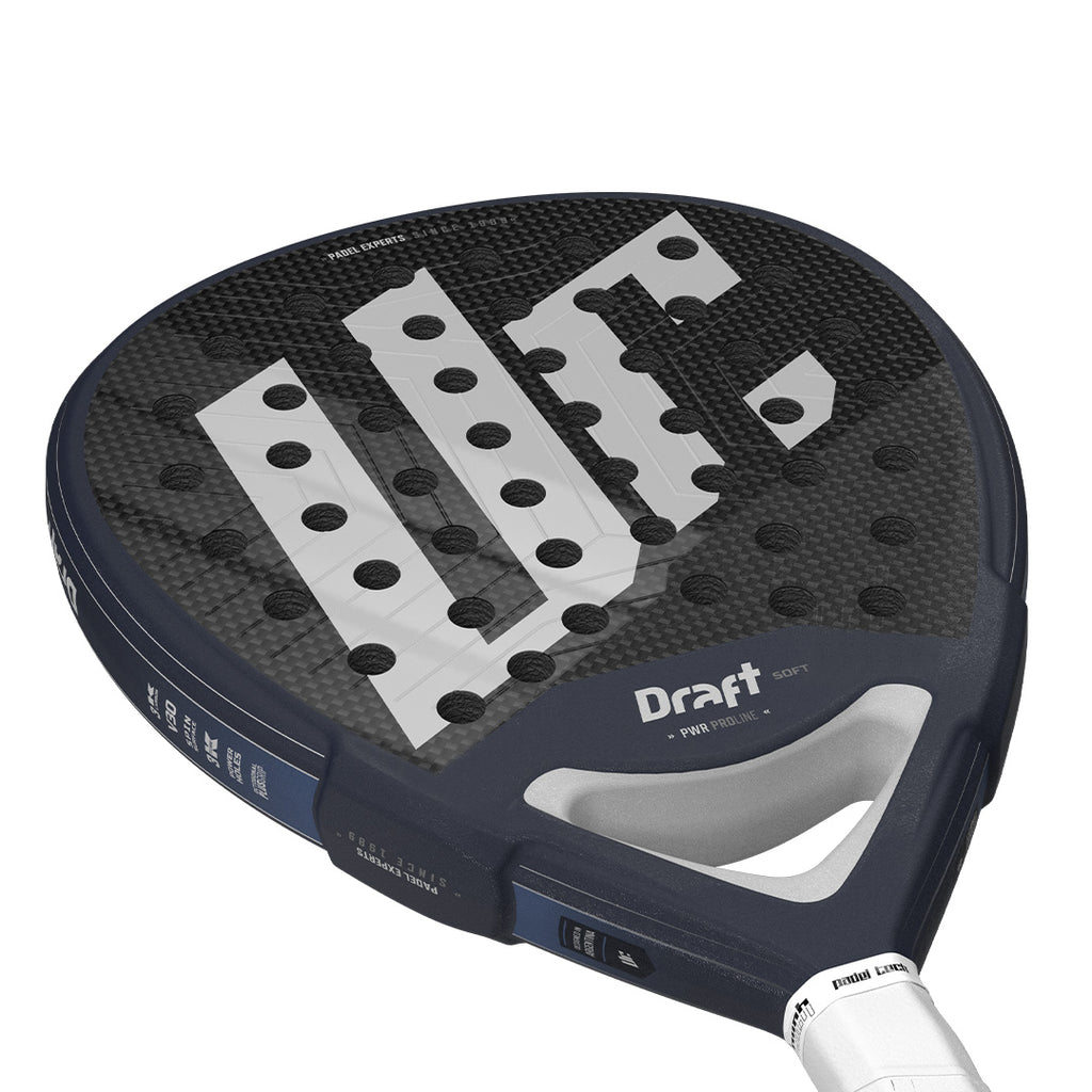 pala urich Draft Soft 2025 frontal vista 
recostada con zoom en puente blanco