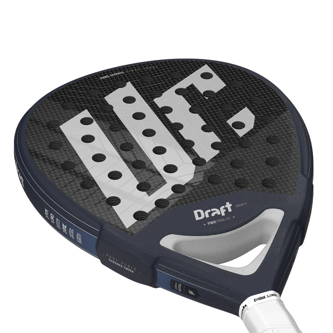 pala urich Draft Soft 2025 frontal vista 
recostada con zoom en puente blanco