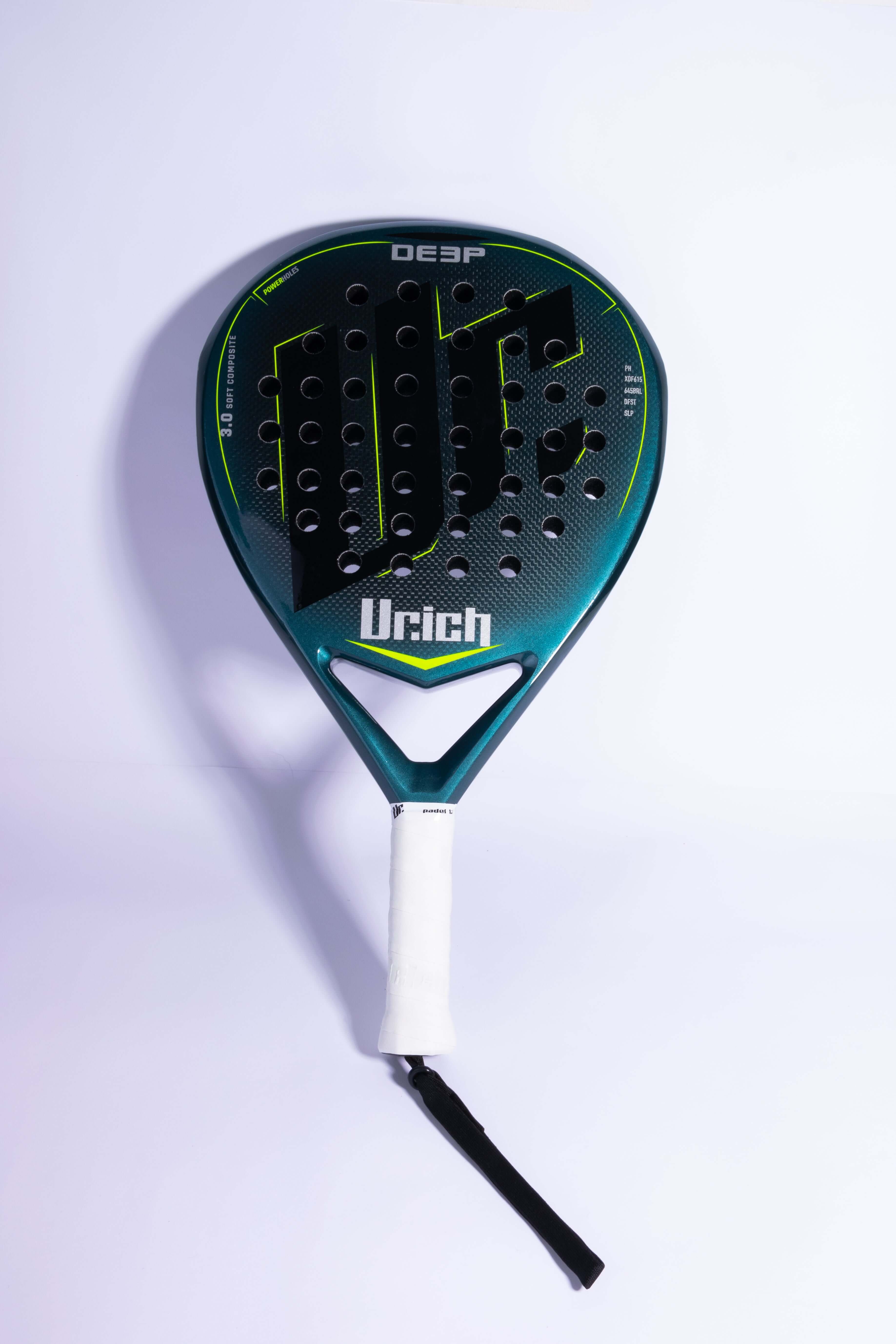 PALA PADEL URICH DEEP CARBONO VISTA DE FRENTE