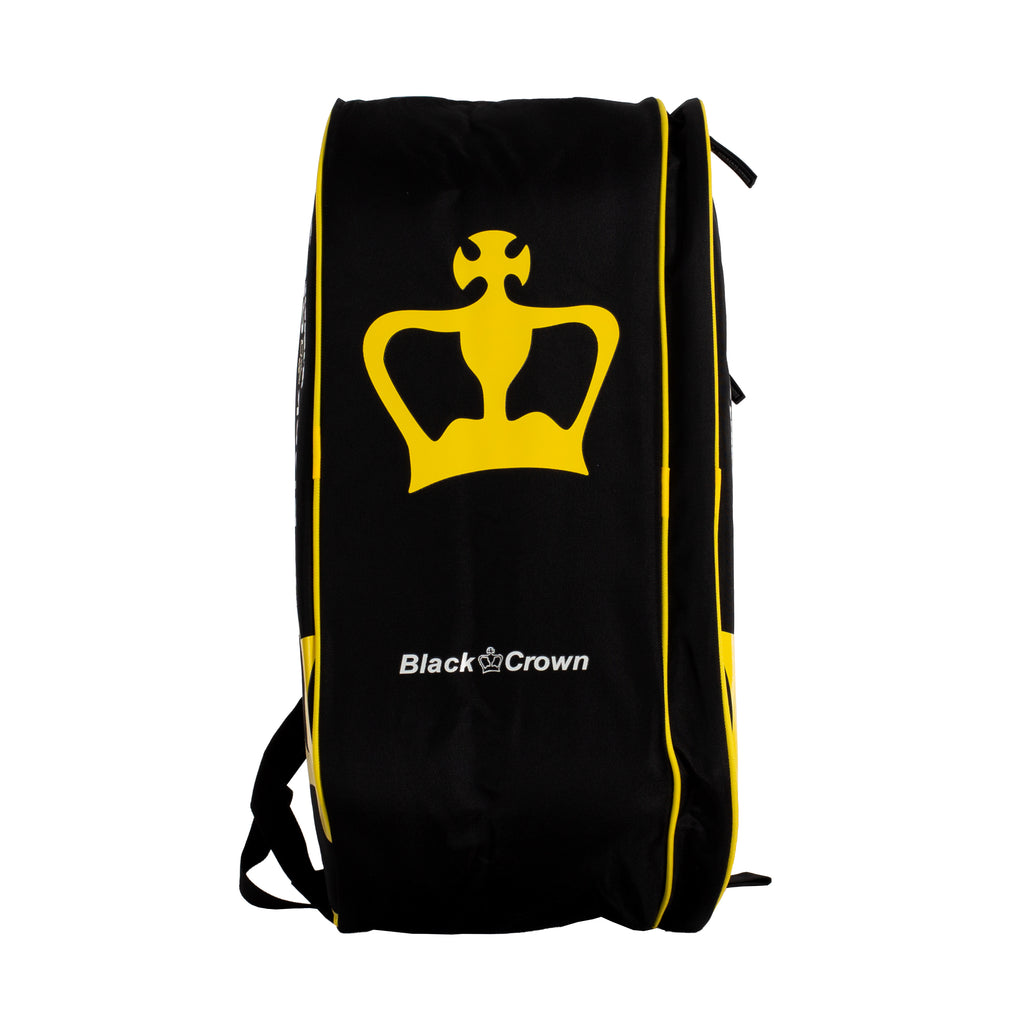 Paletero Black Crown Ultimate Series V2 amarillo y negro de pádel